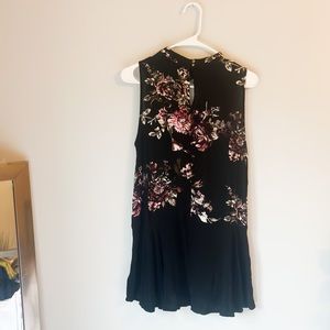 Gypsie & Moondust Brand- Black with Floral Print Mini Size S/M